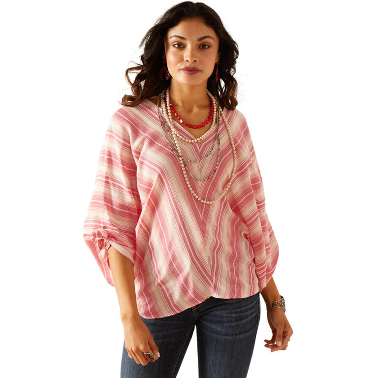 Ariat Women's Maggie Top - Camellia Stripe