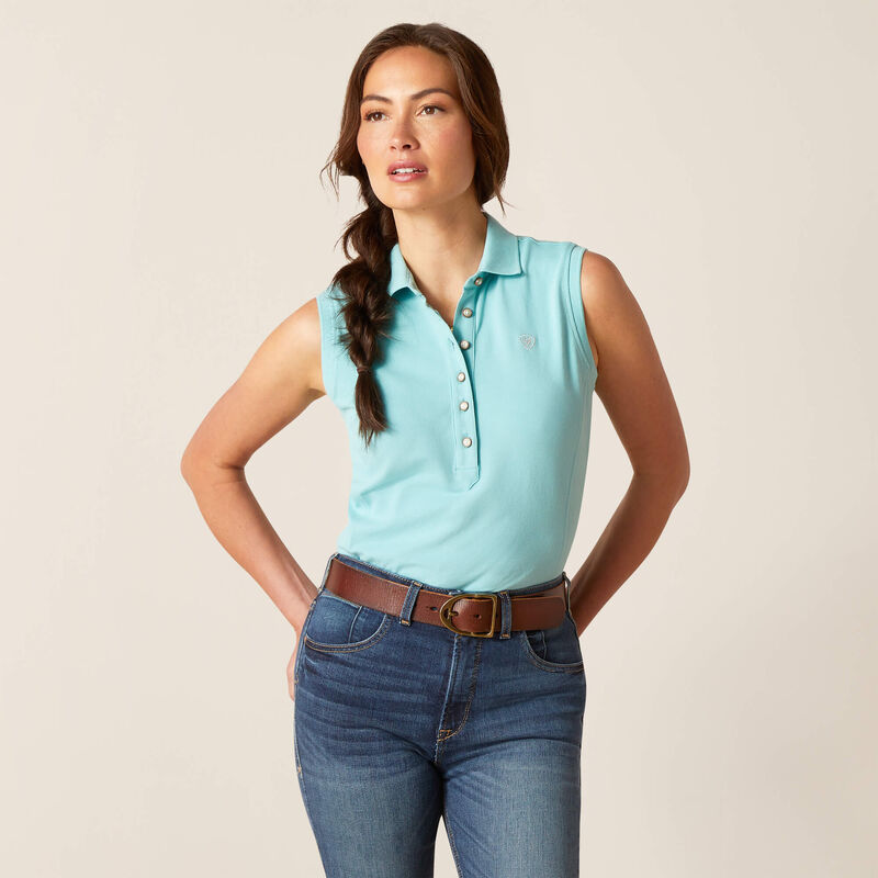 Ariat Women's Prix 2.0 Polo Shirt - Marine Blue