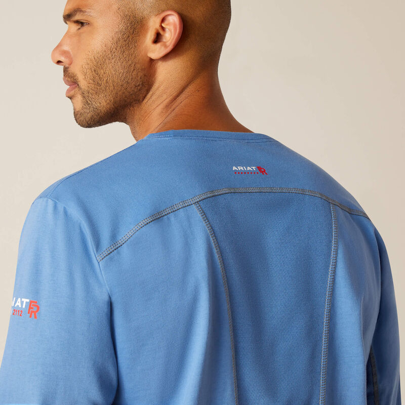 Ariat Men's FR AC Crew T-Shirt - Campanula