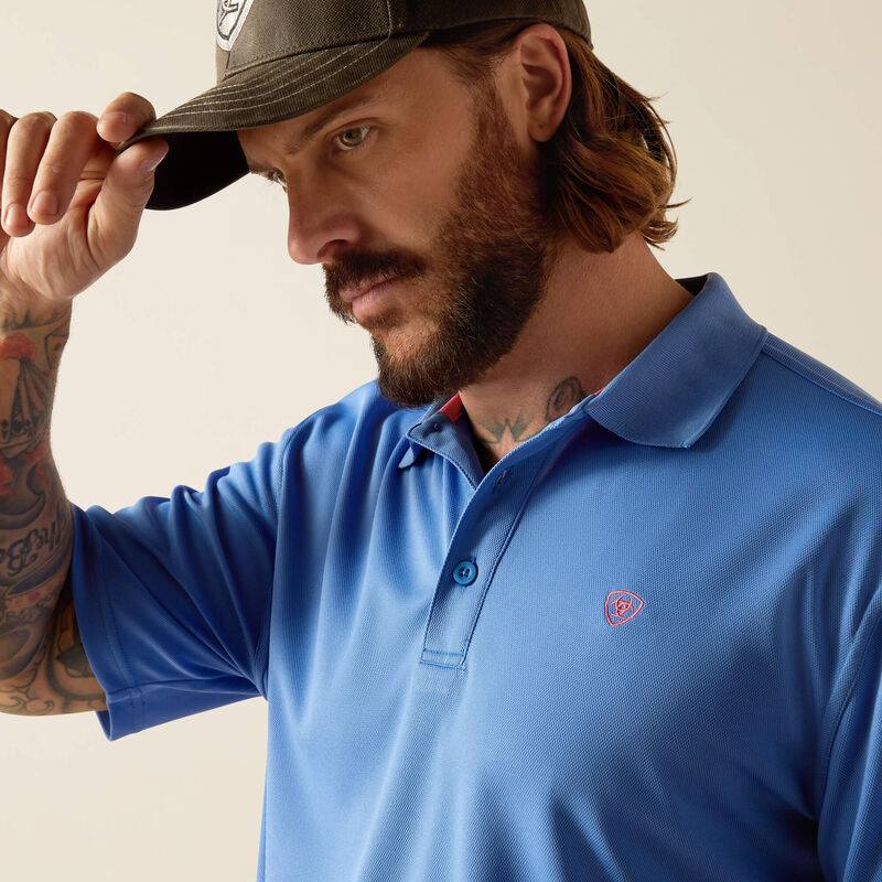Ariat Men's TEK Short Sleeve Polo Shirt - Seascape