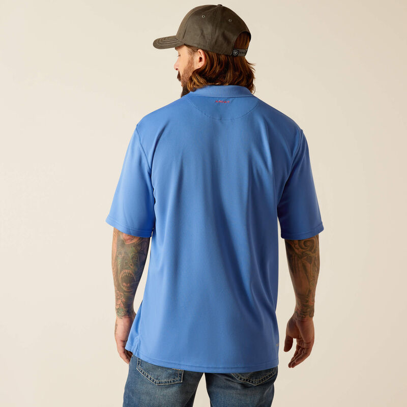 Ariat Men's TEK Short Sleeve Polo Shirt - Seascape