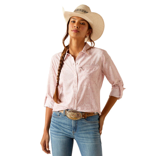 Ariat Women's VentTEK Long Sleeve Shirt - Pink Boa
