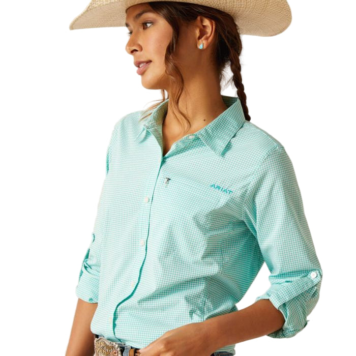 Ariat Women's VentTEK Long Sleeve Shirt - Baltic Check