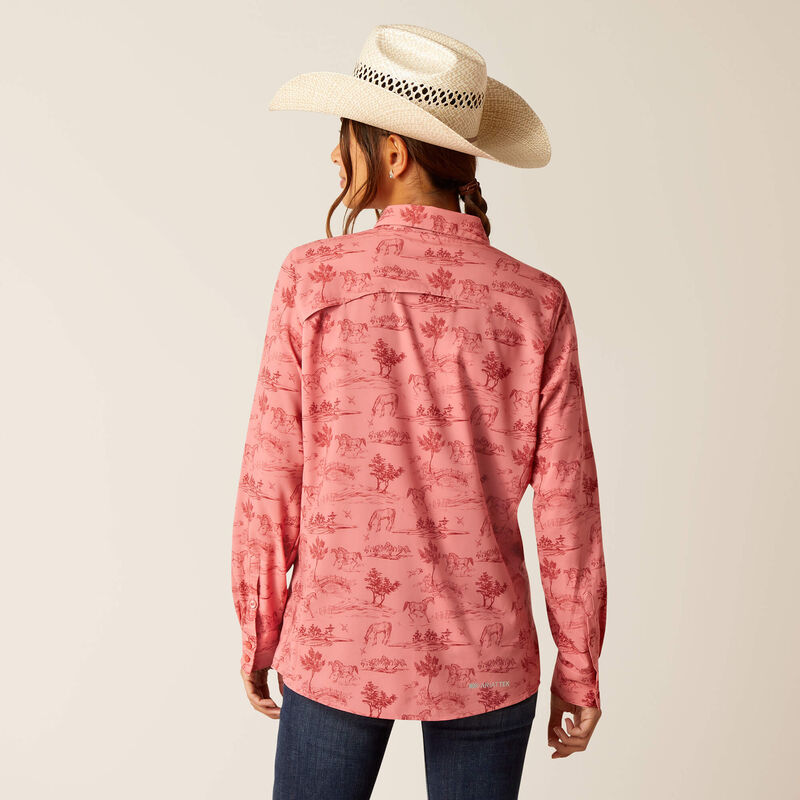 Ariat Women's VentTEK Stretch Shirt - Faded Rose Toile
