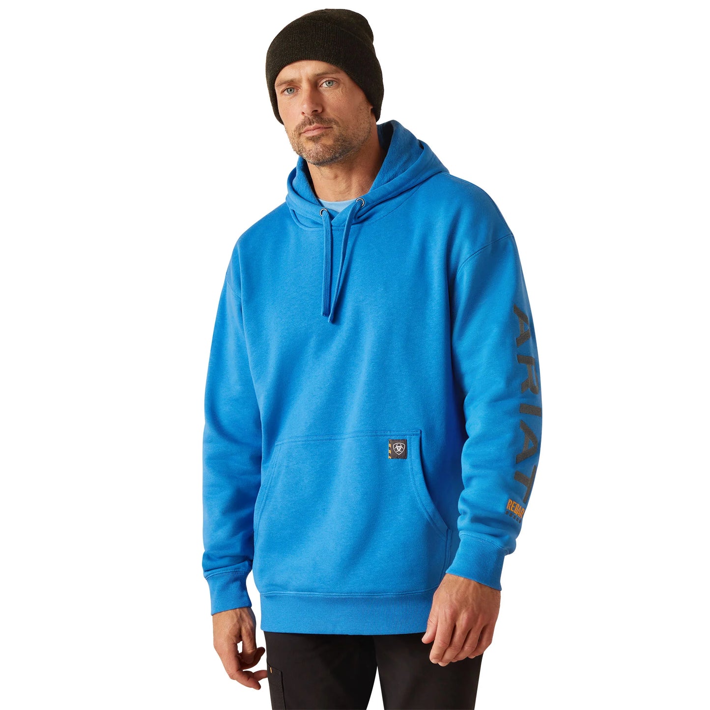 Ariat Men's Rebar Graphic Hoodie - Campanula Blue