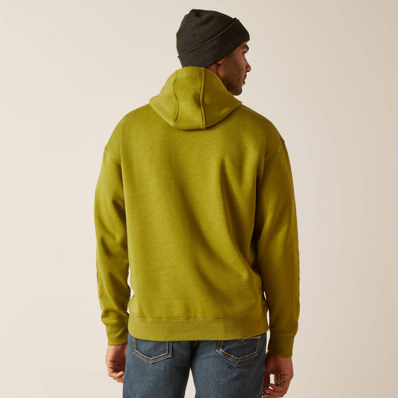 Ariat Men's Rebar  Hoodie - Going Green Heather