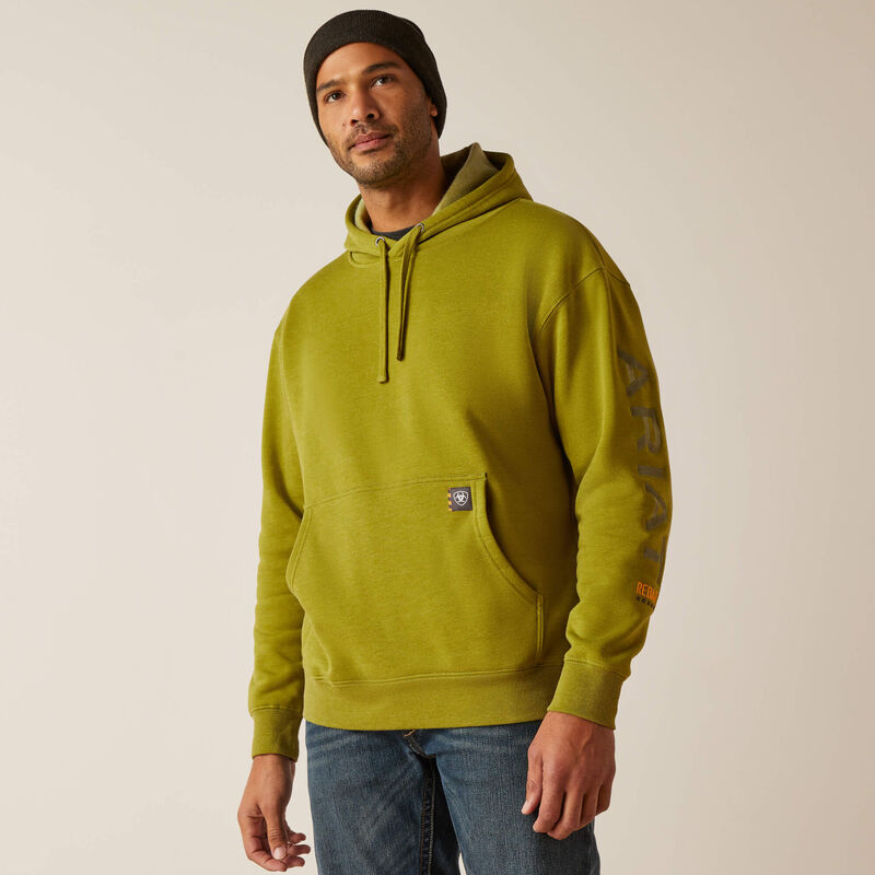 Ariat Men's Rebar  Hoodie - Going Green Heather