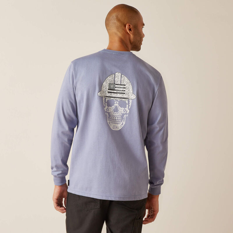 Ariat Men's FR Roughneck Skull Logo T-Shirt - Infinity