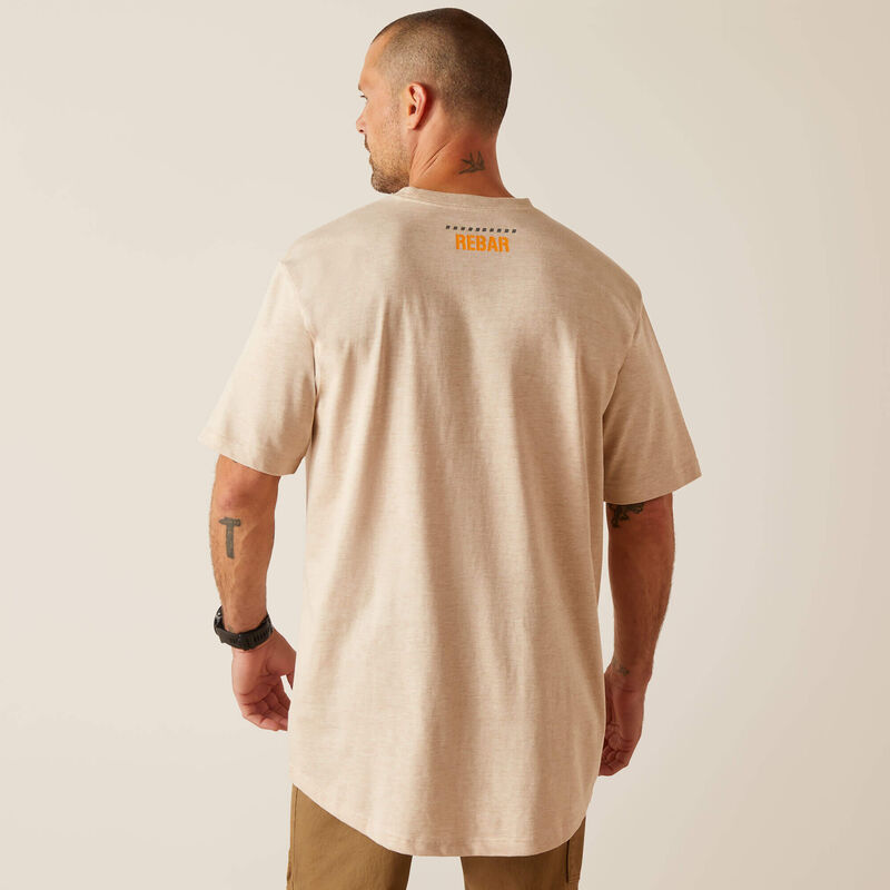 Ariat Men's Rebar Cotton Strong T-Shirt - Oat Heather