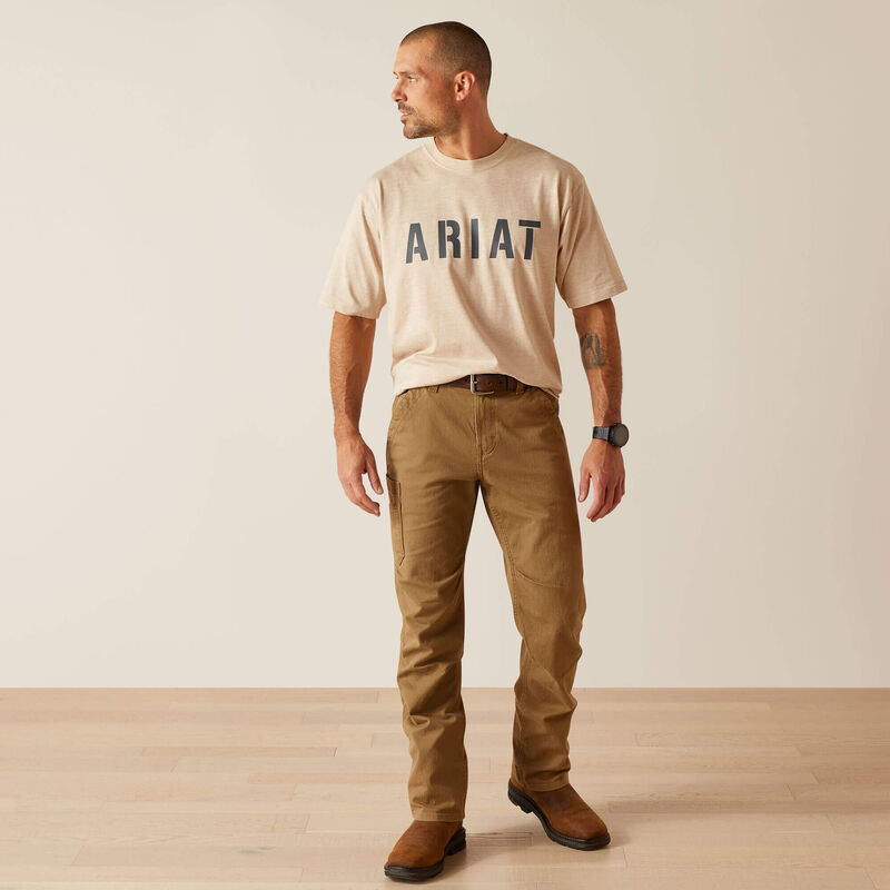 Ariat Men's Rebar Cotton Strong T-Shirt - Oat Heather