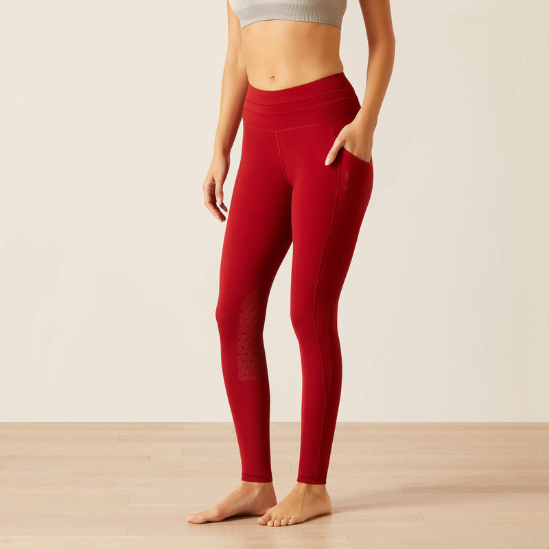 Ariat Women's Eos 2.0 Knee Patch Tights - Sun-Dried Tomato