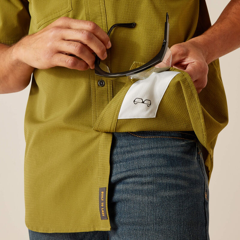 Ariat Men's Rebar Made Tough 360 Airflow Work Shirt - Lichen