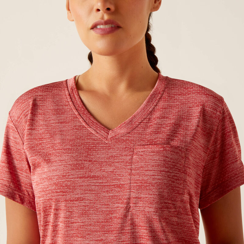Ariat Women's Rebar Evolution Logo T-Shirt - Mineral Red