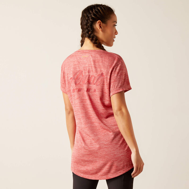 Ariat Women's Rebar Evolution Logo T-Shirt - Mineral Red
