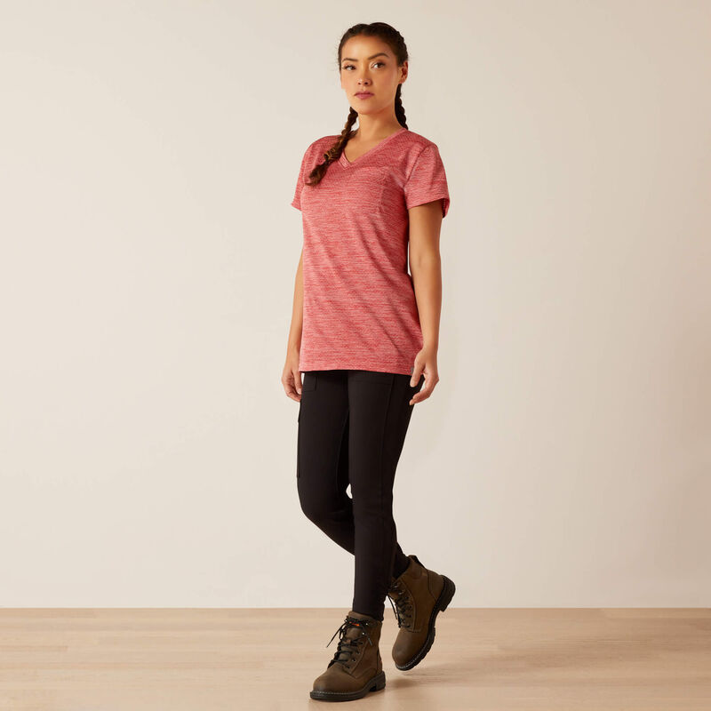 Ariat Women's Rebar Evolution Logo T-Shirt - Mineral Red