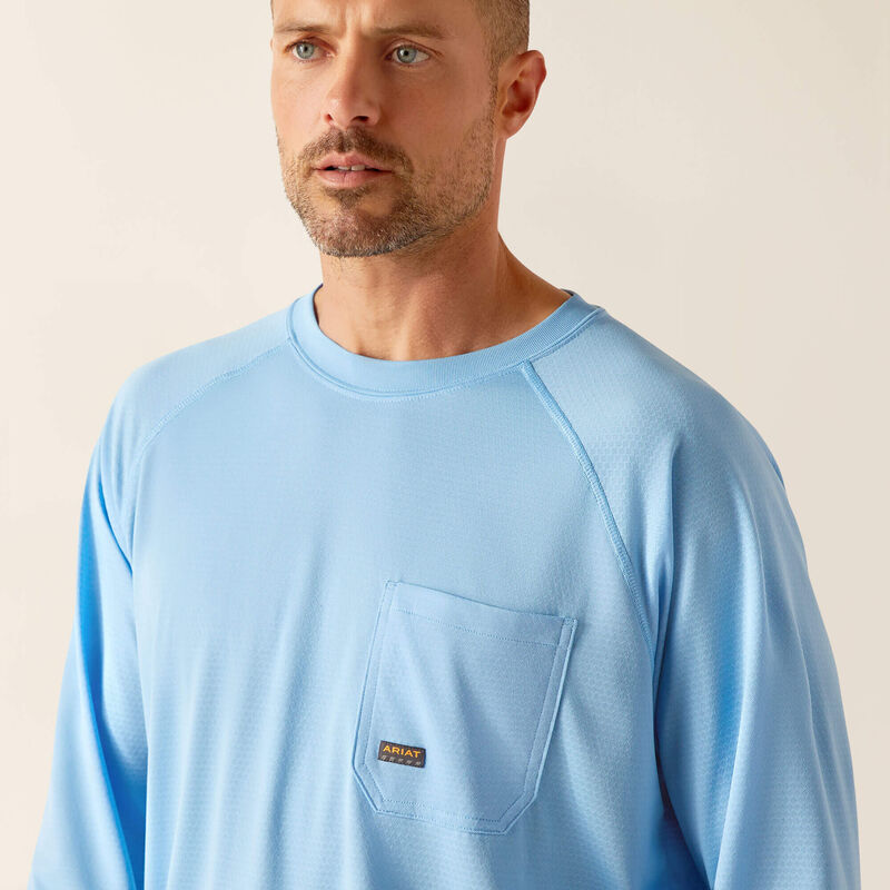 Ariat Men's Rebar Heat Fighter Jolly Wrencher T-Shirt - Stratosphere Blue