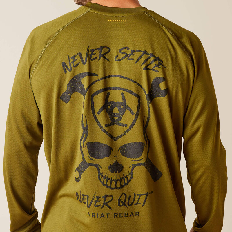 Ariat Men's Rebar Heat Fighter Jolly Wrencher Shirt - Lichen