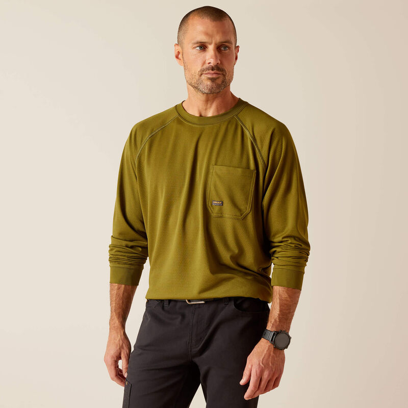 Ariat Men's Rebar Heat Fighter Jolly Wrencher Shirt - Lichen