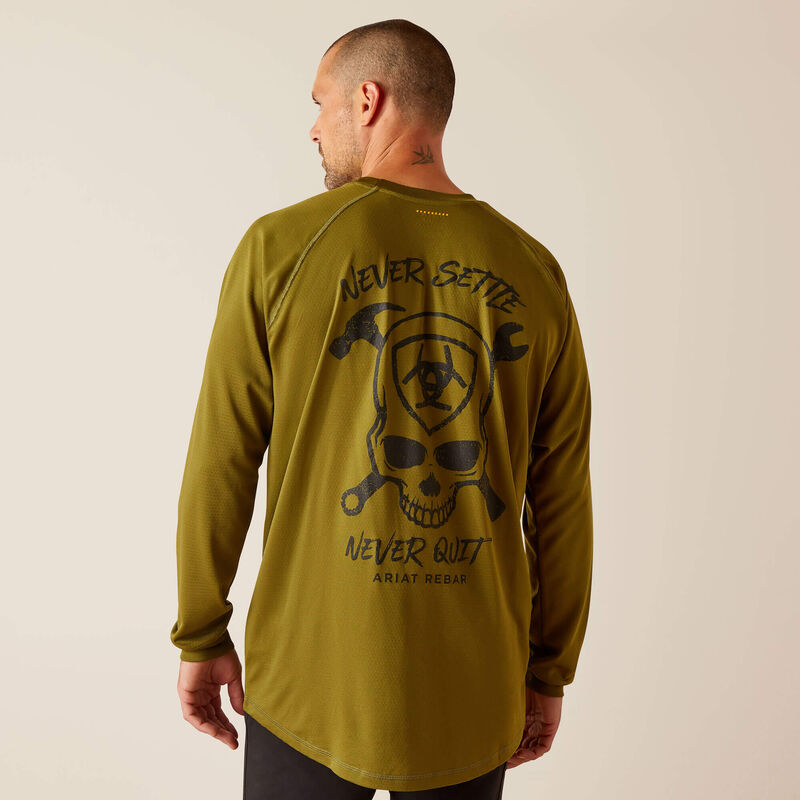 Ariat Men's Rebar Heat Fighter Jolly Wrencher Shirt - Lichen