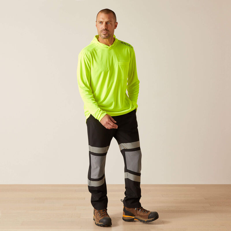 Ariat Men's Rebar Sunblocker Hooded T-Shirt - Safety Yellow