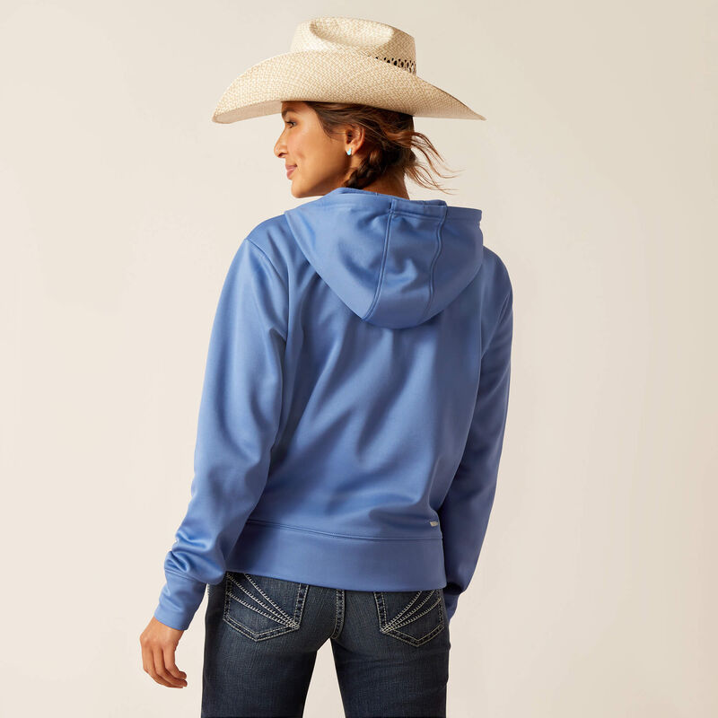 Ariat Women's Tek 1/2 Zip Hoodie - Dutch Blue