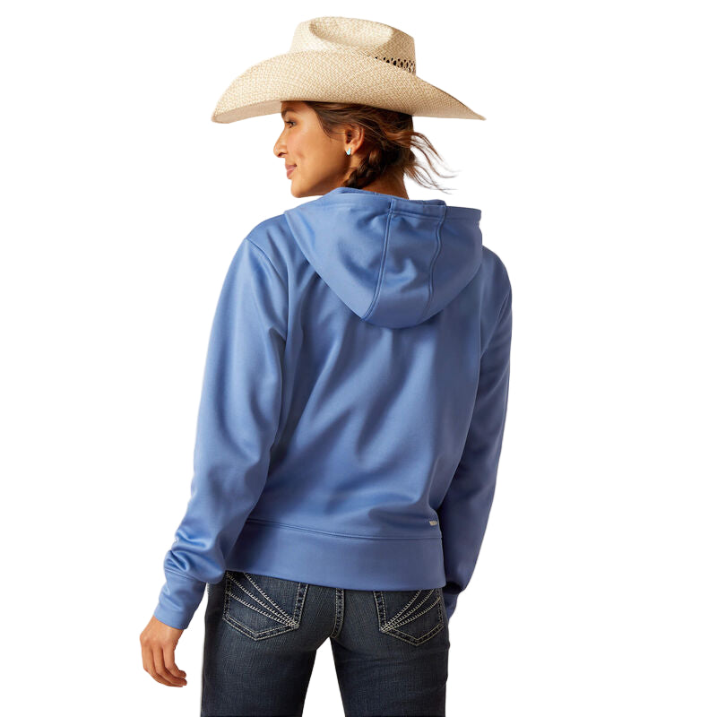 Ariat Women's Tek 1/2 Zip Hoodie - Dutch Blue