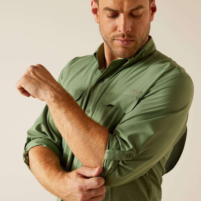 Ariat Men's VentTEK Outbound Classic Fit Long Sleeve Shirt - Parsley