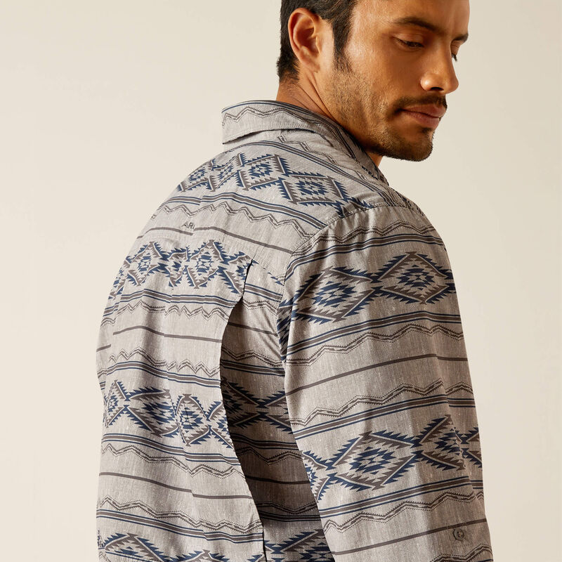 Ariat Men's VentTEK Outbound Classic Fit Long Sleeve Shirt - Moon Mist