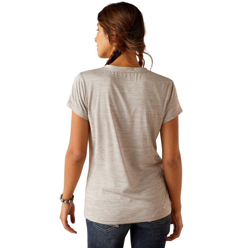 Ariat Women's Laguna Logo Short Sleeve Baselayer - Alloy