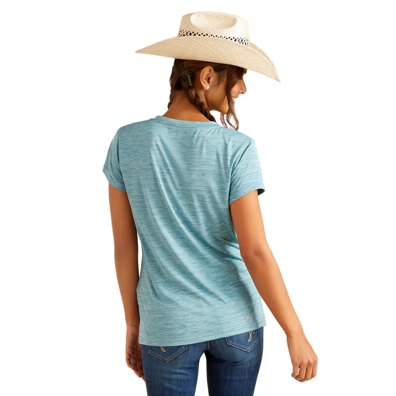 Ariat Women's Laguna Logo Baselayer Shirt - Brittany Blue