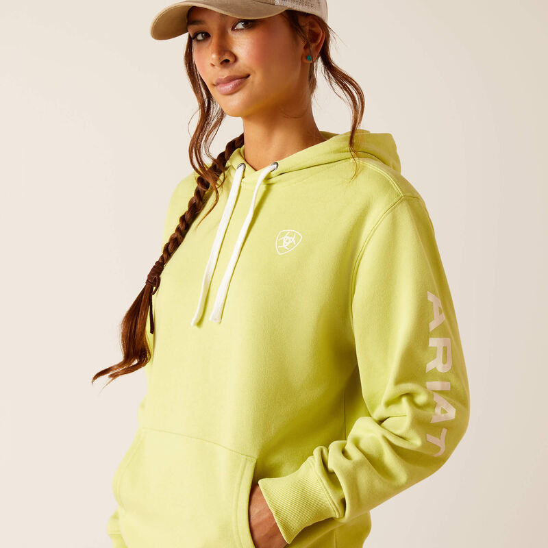 Ariat Women's Logo Hoodie - Celery Green