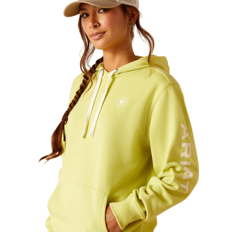 Ariat Women's Logo Hoodie - Celery Green