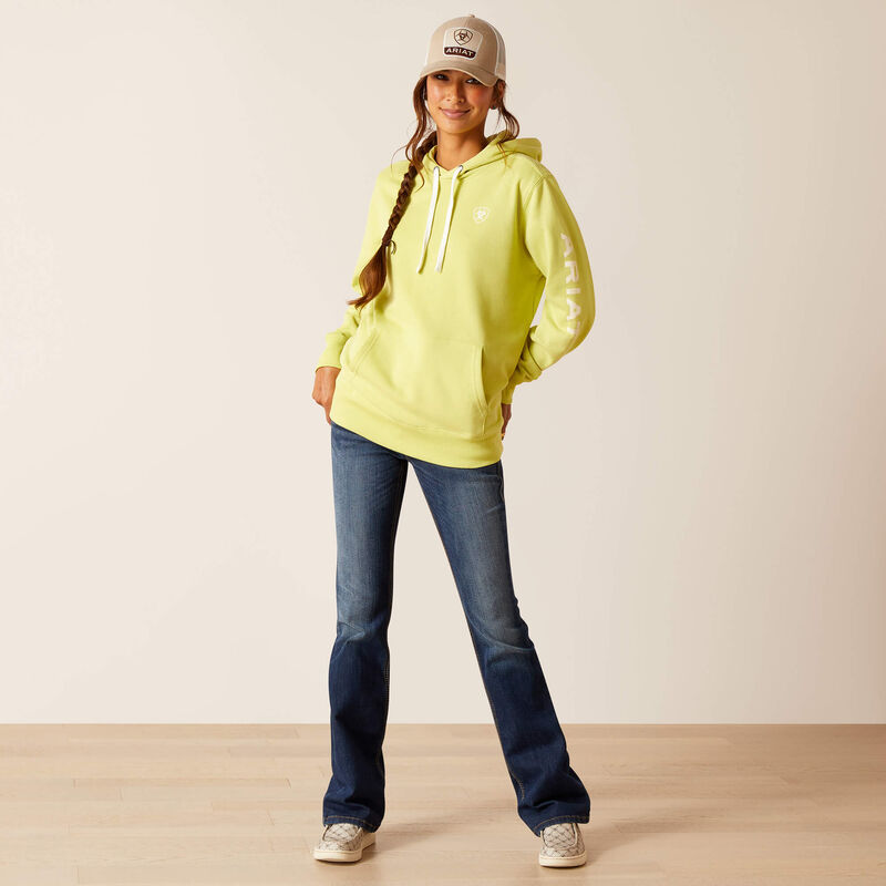 Ariat Women's Logo Hoodie - Celery Green