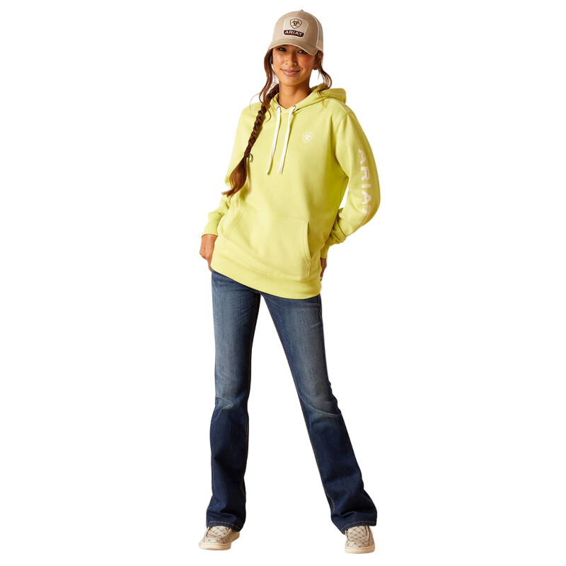 Ariat Women's Logo Hoodie - Celery Green