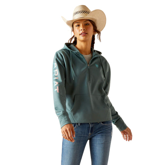 Ariat Women's TEK 1/2 Zip Hoodie - North Atlantic