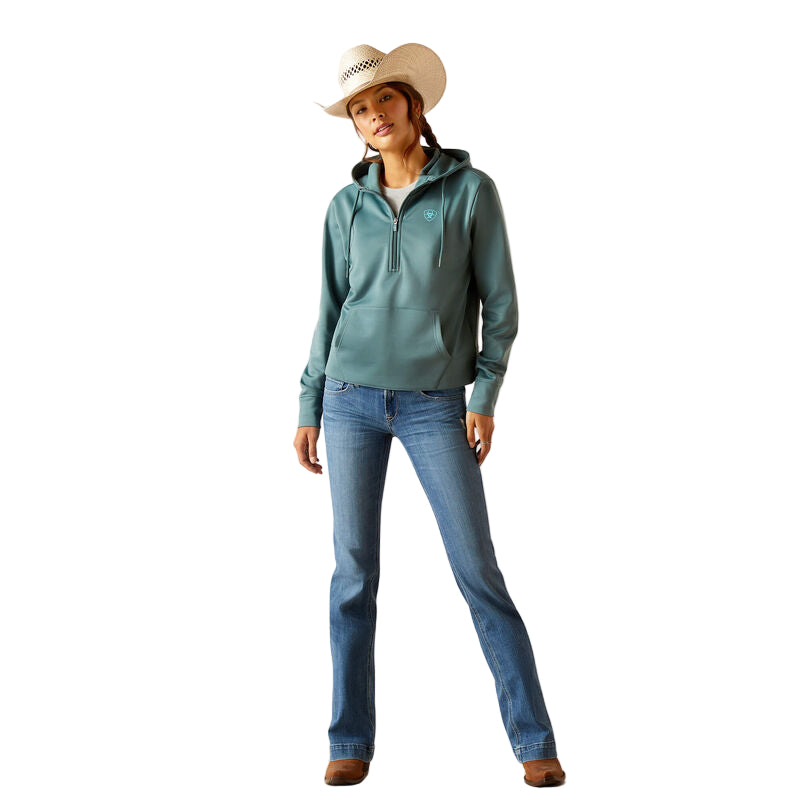 Ariat Women's TEK 1/2 Zip Hoodie - North Atlantic