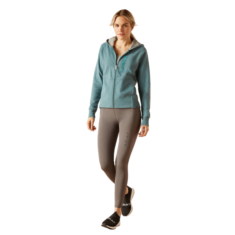 Ariat Women's Team Full Zip Hoodie - North Atlantic