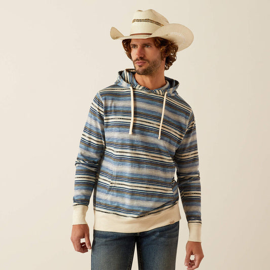 Ariat Men's Retro Long Sleeve Hoodie- Bone White