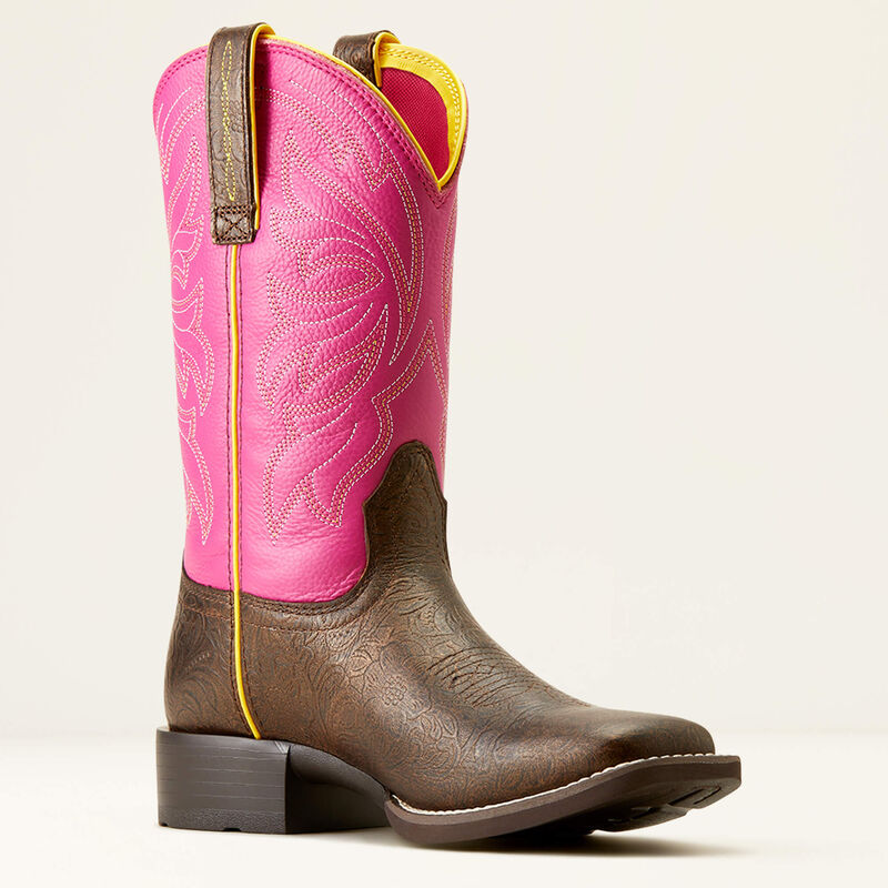 Ariat Women's Buckley Western Boots - Bronze Age/Blushing Pink