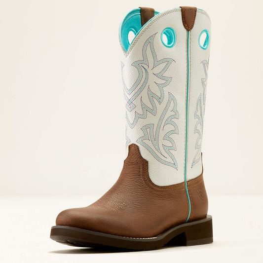 Ariat Women's Elko Western Boots - Dark Cottage/White Icing