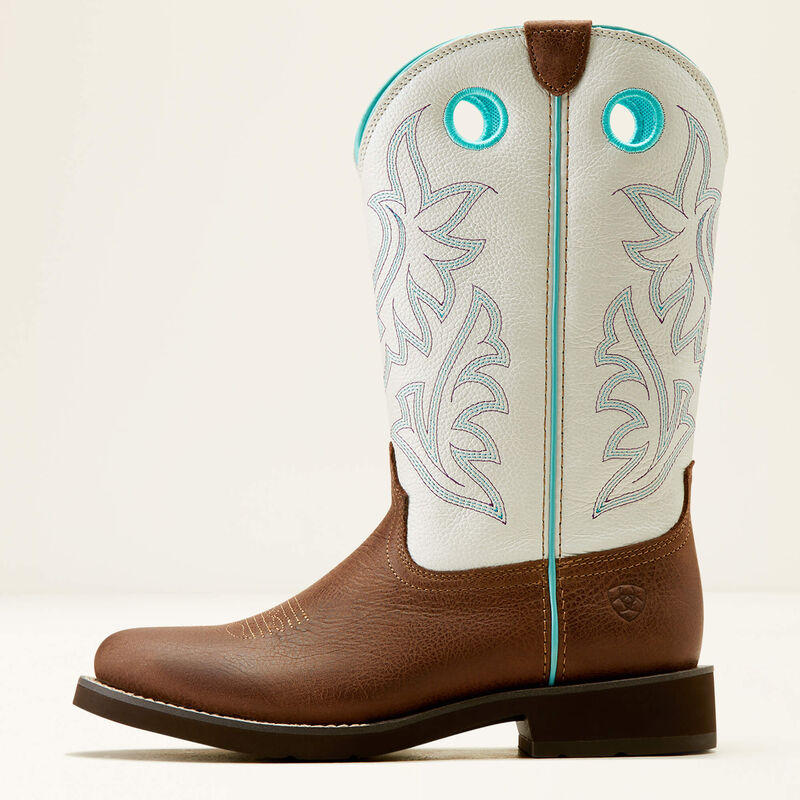 Ariat Women's Elko Western Boots - Dark Cottage/White Icing