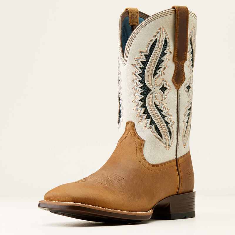 Ariat Men's Rowder VentTEK 360° Western Boots - Marbled Tan/White