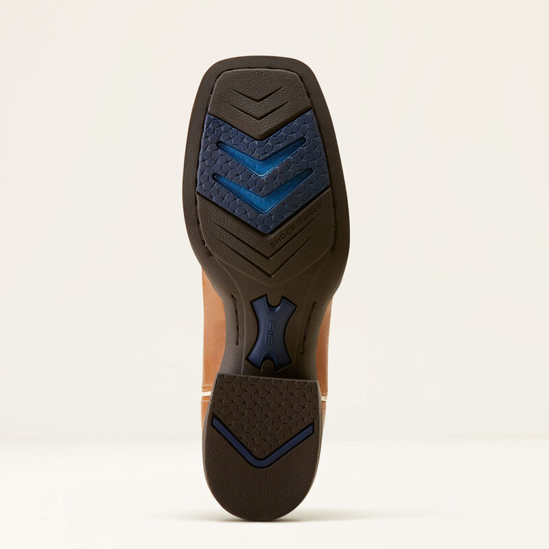 Ariat Women's Cattle Caite Stretchfit Western Boots - Roasted Peanut/Regatta Blue