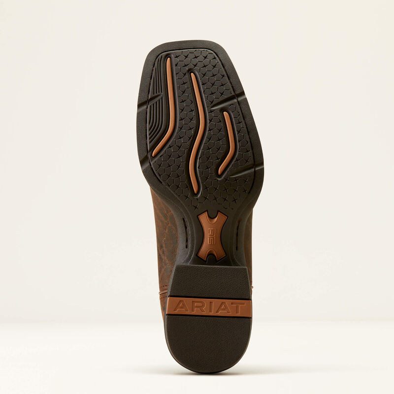 Ariat Men's Sport Big Country Western Boots - Mahogany Elephant Print/Forest Green