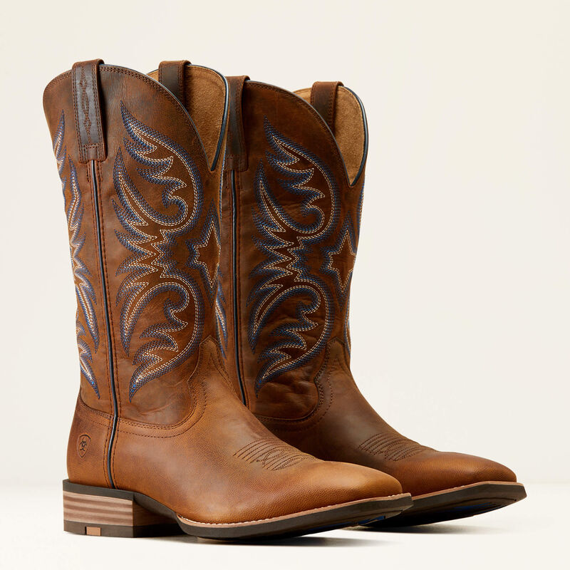 Ariat Men's Ricochet Cowboy Boots - Weathered Chestnut