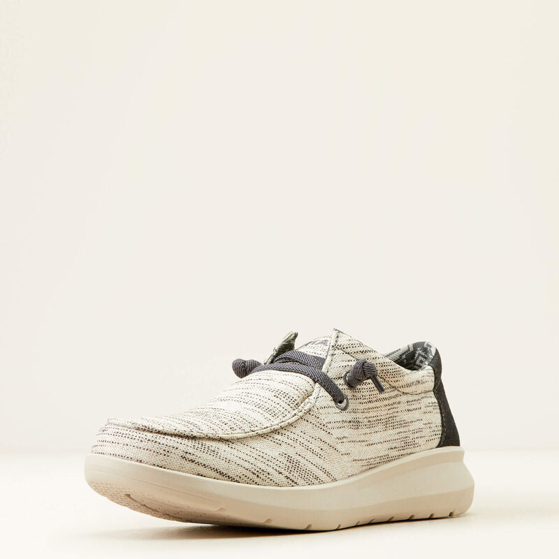 Ariat Hilo Men's Stretch Lace Shoes - Heathered White/Dark Denim