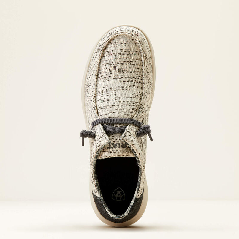 Ariat Men's Hilo Stretch Lace Shoes - Heathered White/Dark Denim