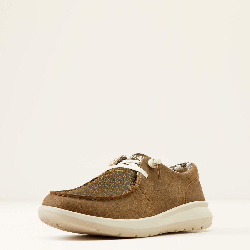 Ariat Women's Hilo Brown Bomber - Distressed Hide Embossed