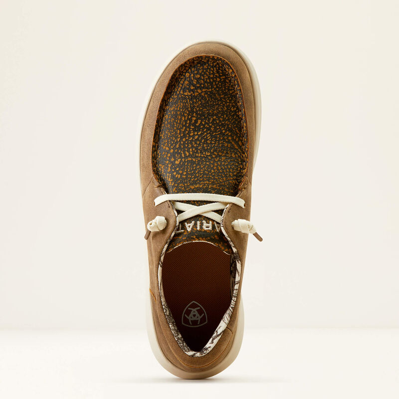 Ariat Women's Hilo Brown Bomber - Distressed Hide Embossed