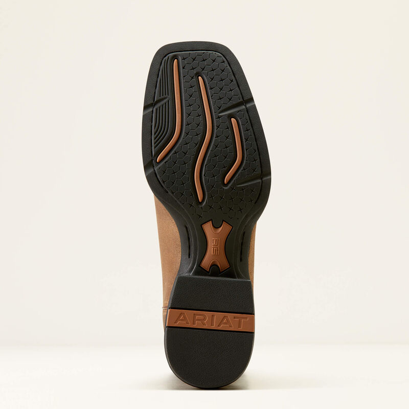 Ariat Men's Sport Wide Square Toe Western Boots - Barley Brown/Matte Black